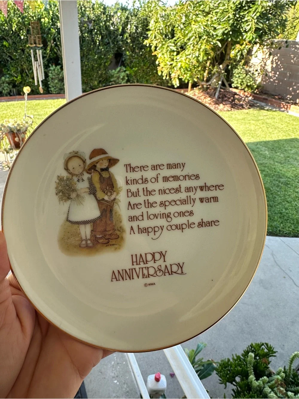 Happy Anniversary Holly Hobby WWA Porcelain Plate!!